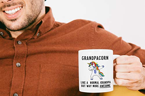 Grandpacorn Funny Grandpa Mug - Unique Coffee Cup Gift for Father's Day