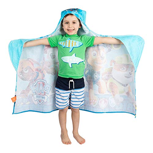 Paw Patrol Kids Soft Cotton Terry Hooded Towel Wrap - 24" x 50"