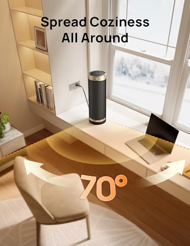 Oscillating Space Heater 1500W Electric Ceramic Heater with Thermostat