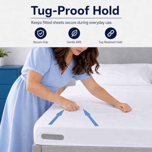 Bed Sheet Corner Fasteners - 8-Piece Set for Secure Fitted Sheets