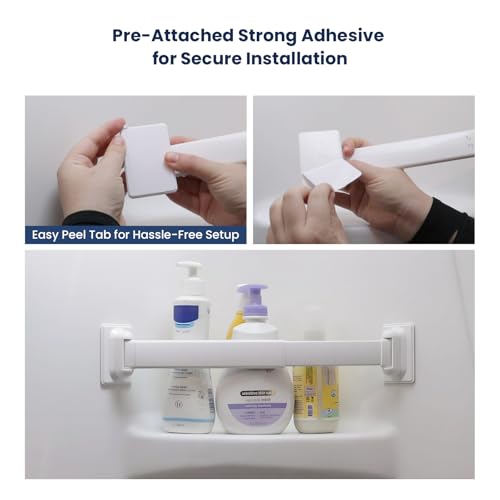 Adjustable RV Shower Corner Storage Bar - 3 Pack Aluminum Travel Organizer