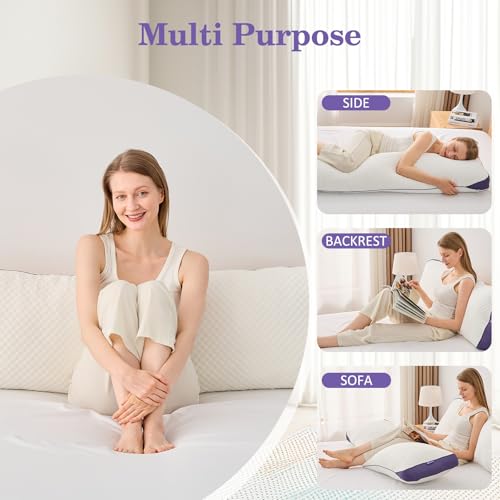 Cooling Adjustable Shredded Memory Foam Body Pillow 20x52