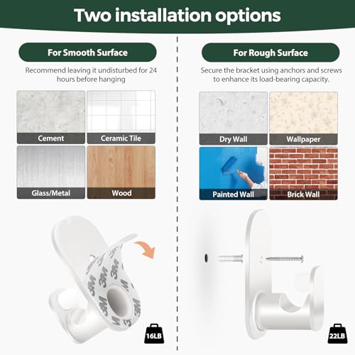 Adjustable No-Drill Curtain Rod 32-58 Inch, Adhesive Renter-Friendly Rod