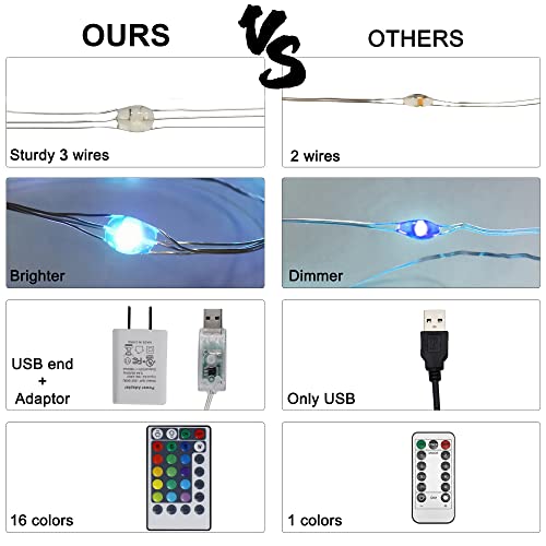 300 LED RGB Color Changing Curtain String Lights with Remote & Timer