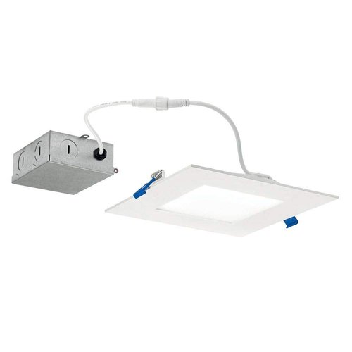 Kichler Direct-to-Ceiling 6 inch Square Slim 27K LED Downlight in White