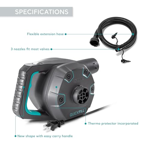 Intex QuickFill Air Pump - Gray / 38.9 CFM for Inflatable Pools & Devices