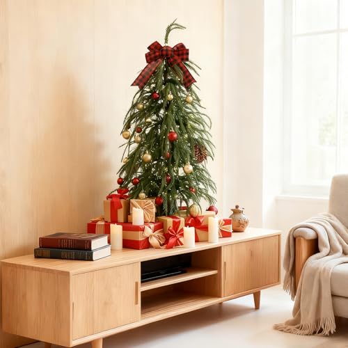 3ft Pre-Lit Real Touch Norfolk Christmas Tree with 50 Warm White LED Lights