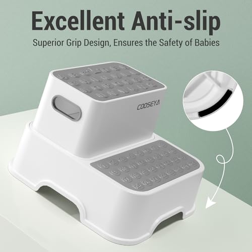 2-Pack Toddler Step Stool for Bathroom Sink & Potty Training