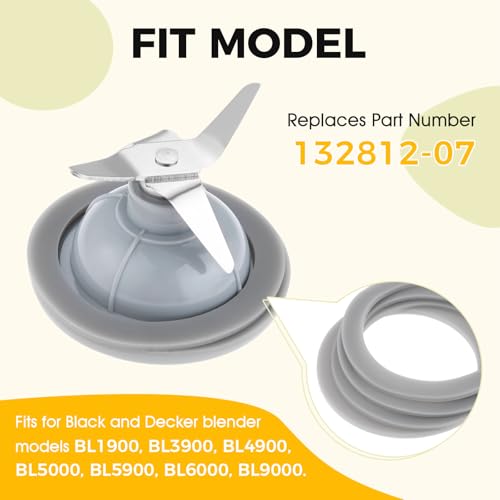 4Pcs Black Decker Blender Gasket Replacement Sealing O-Ring Set – Fits BL1900, BL3900, BL4900, and More