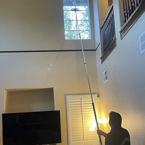 High Ceiling Duster Kit with 5-12ft Extendable Pole & Window Squeegee