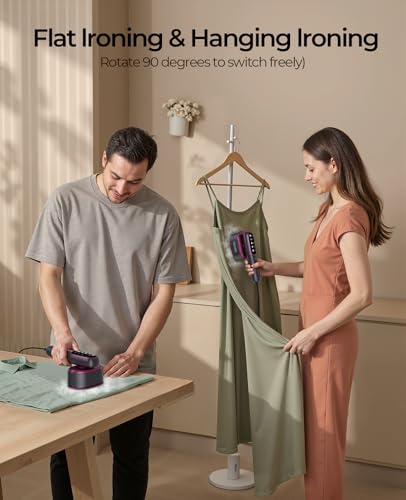 YOZLNFO Handheld Travel Clothes Steamer, 1200W 5-Mode Portable Iron