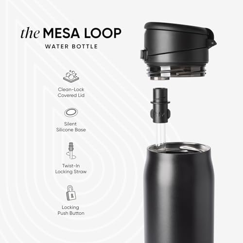 30oz Insulated Stainless Steel Water Bottle with Straw & Handle - Leak Proof