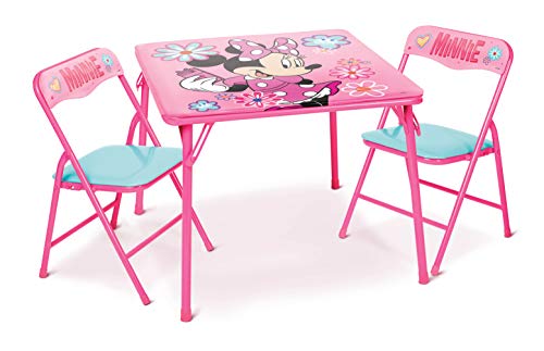 Kids Folding Activity Table and 2-Chair Set for Toddlers