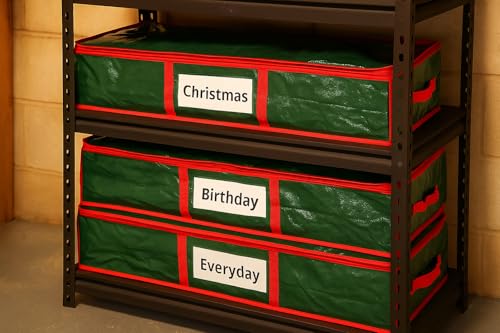 Underbed Gift Wrap Storage Organizer Container for Wrapping Paper Rolls
