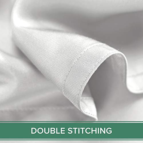 100% Organic Viscose Bamboo Queen Pillowcases, Cooling & Soft, 2-Piece Set