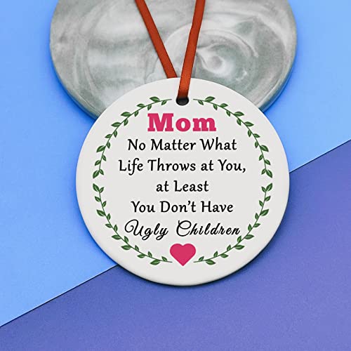 Mom Ornament from Daughter Ceramic Christmas Ornament Gift for Mom keepsake