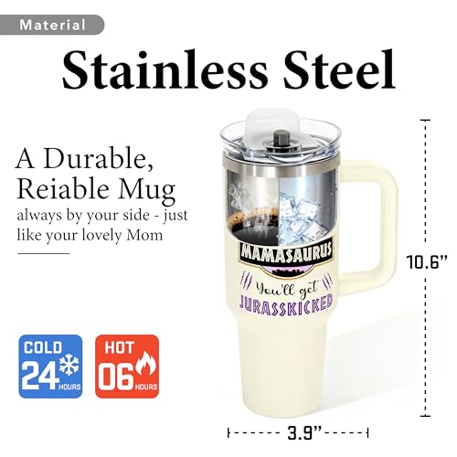 Mother Tumbler 40oz Stainless Steel Coffee Cup - Mom Variation 01
