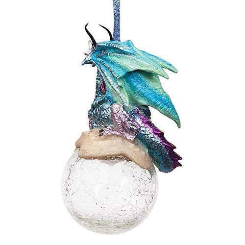 Design Toscano Frost The Gothic Dragon Holiday Ornament Frost / Twin Christmas Decoration