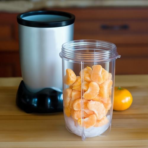 16oz Replacement Blender Cups - 2 Pack, Food-Grade Plastic for 250W Blenders
