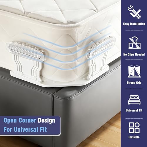 Bed Sheet Holder Grippers, 4PC Non-Slip Mattress Fasteners