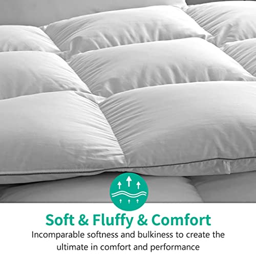 APSMILE Queen All Season Feather Down Fiber Comforter Duvet Insert - 750FP