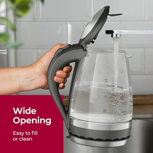 Mueller 1.5L Electric Kettle with 1.6 Quarts Capacity, Cordless Tea & Hot Water Boiler