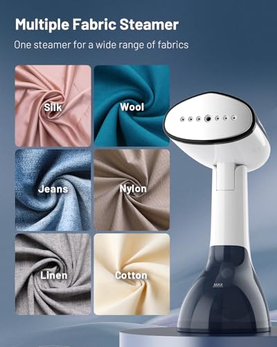 BEAUTURAL Handheld Garment Steamer for Clothes - 1200W Portable Wrinkle Remover