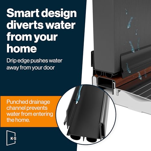 Adjustable Double Bubble Door Sweep & Draft Stopper - 36" x 1 3/4", Black