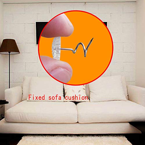 50-Pack Clear Head Twist Pins for Upholstery, Bedskirts and Slipcovers