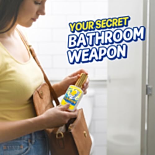 Natural Toilet Odor Eliminator Spray, Lemon Scent 2-Pack (4 Fl Oz)