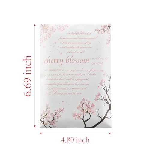 Cherry Blossom Scented Sachets for Drawers and Closets, 8-Pack