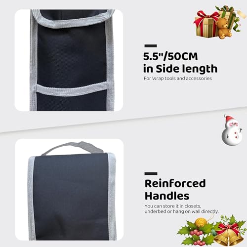 Wrapping Paper Storage Bag 31 Inch Gift Wrap Organizer with Pocket