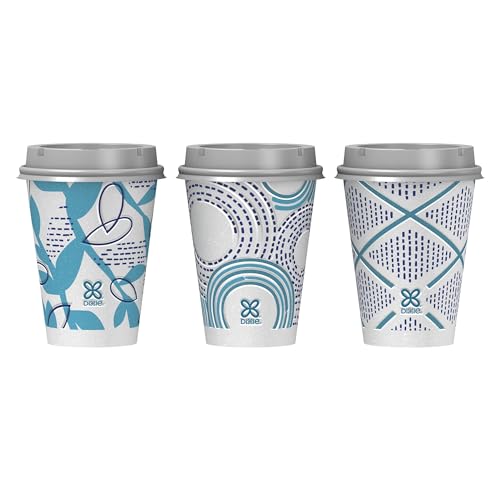 Dixie To Go Disposable Insulated Paper Coffee Cups 12 oz, 14 Count with Lids