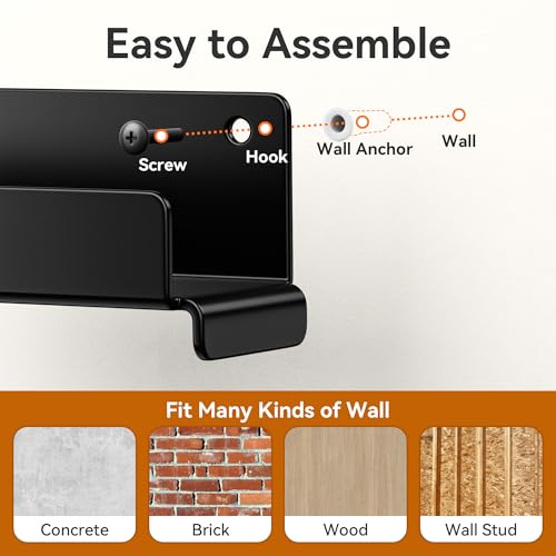 Heavy Duty Wall Mount Ladder Hooks 2 Pack for Garage Storage