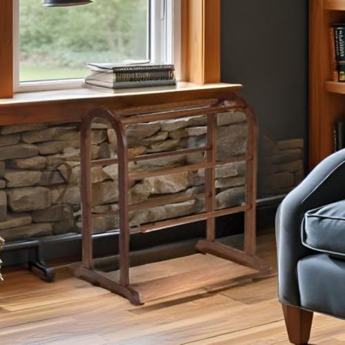 Oakestry Eleanor Quilt Rack - Antique Walnut Wooden Storage & Display Stand