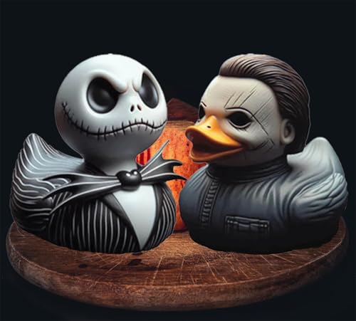 Horror Movie Character Duck Figurine 3.5-inch Resin Desk Decoration