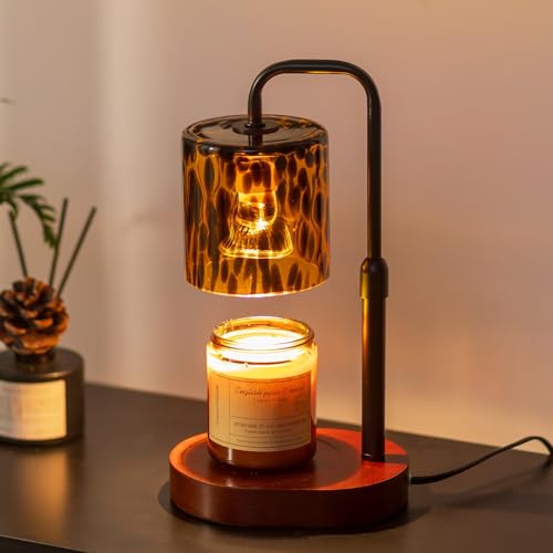 Height Adjustable Candle Warmer Lamp with Timer & Dimmable Light