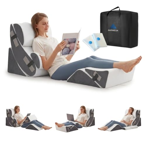 6-Piece Orthopedic Wedge Pillow Set for Post-Surgery Relief
