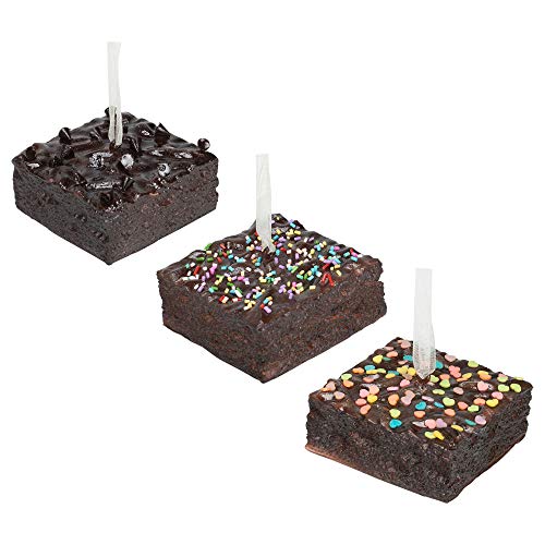 Brownies With Sprinkles Ornaments, 3 Assorted