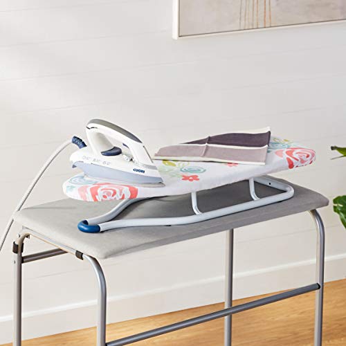 Amazon Basics Tabletop Ironing Board with Foldable Legs and Non-Slip Feet