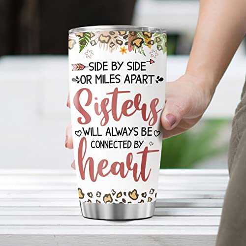 Sister Tumbler 20 oz Insulated Travel Mug - CUBICER Sister Gift Stainless Steel