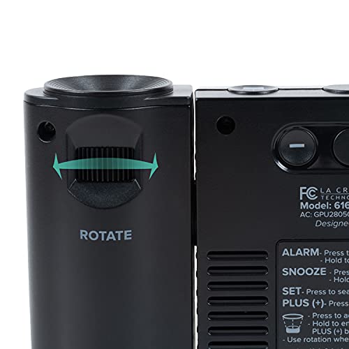 Atomic Projection Alarm Clock with Indoor and Outdoor Temperature