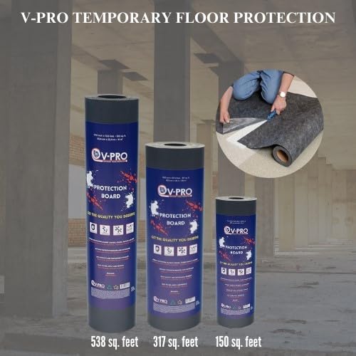 Heavy-Duty Floor Protection Roll 317sqft – Waterproof Construction Covering