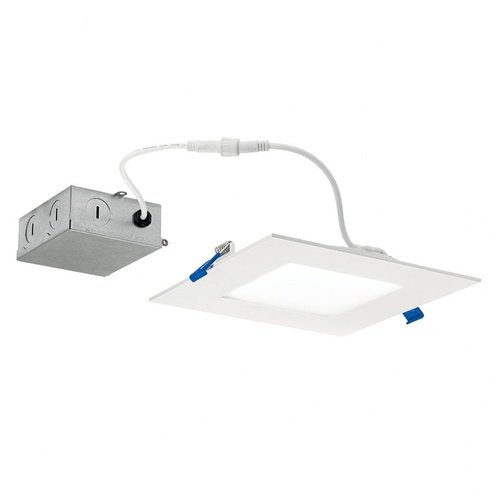 Kichler Direct-to-Ceiling 6 inch Square Slim 27K LED Downlight in White