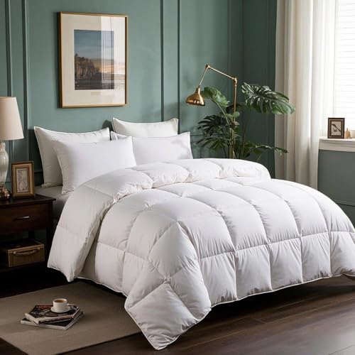Serta All Season Goose Feather & Down Fiber Queen Comforter Duvet Insert