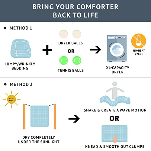 Gray Down Alternative Comforter Set, King Size, 3 Pieces