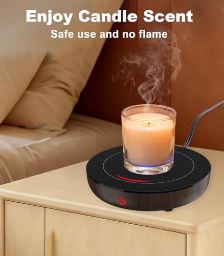 3-Temp Coffee Mug Warmer & Candle Heater with 6H Auto Shut-Off