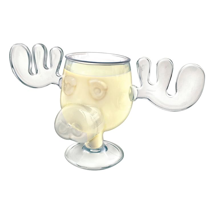 ICUP National Lampoon's Christmas Vacation Moose Mug 2-Pack Clear Acrylic 4.5 oz - 2 x 4.5 oz