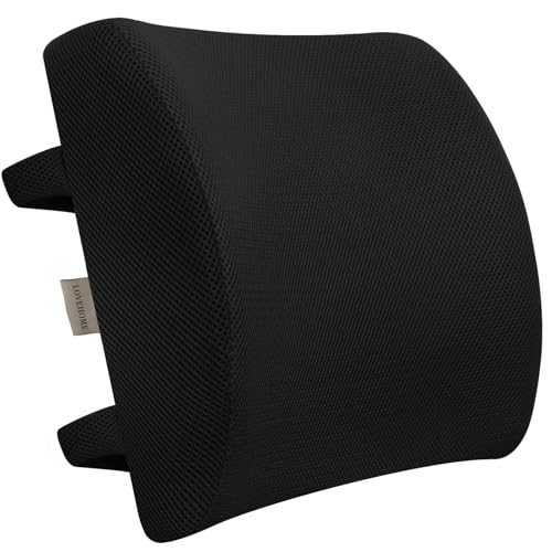 Lumbar Support Pillow for Office Chair and Car - Memory Foam Cushion