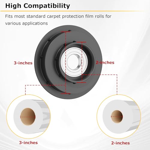 Adjustable Carpet Protection Film Applicator, 24-inch and 36-inch Rollers